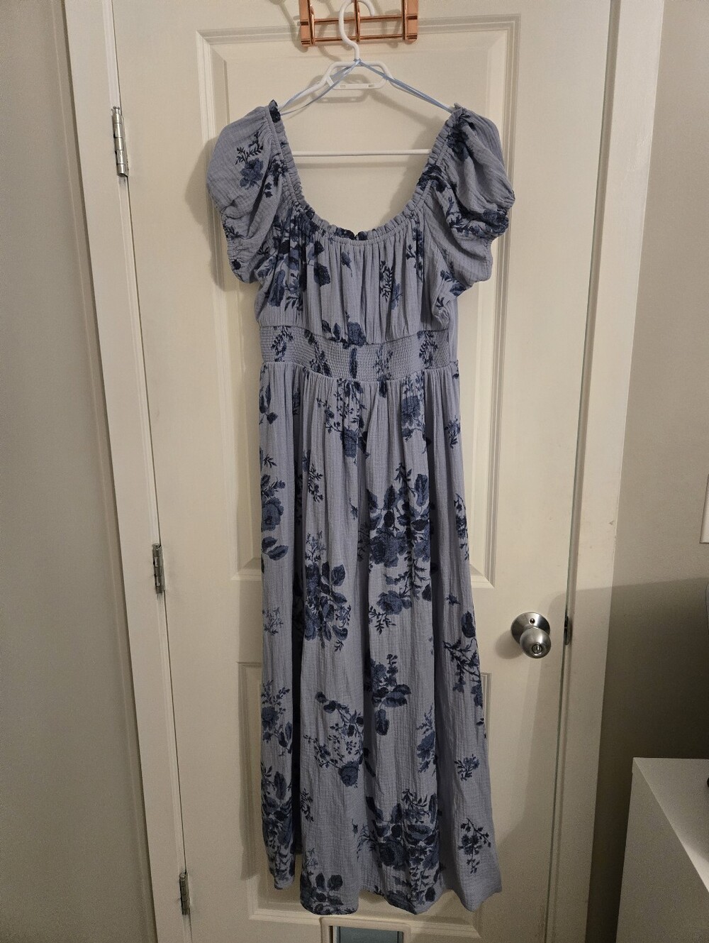 Benny and Olive Floral Blue Maxi Dress